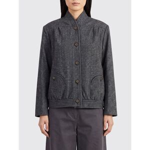 Blaze Milano Women Blaze Milano Chevron Wool High Neck Bomber Jacket